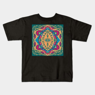 Indian summer mandala Kids T-Shirt